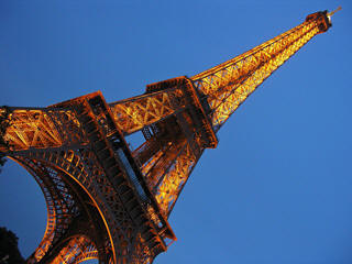Paris Eiffel Tower new years eve lights