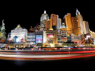 Las Vegas Strip on new years eve