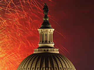 Washington DC fireworks Capitol Hill