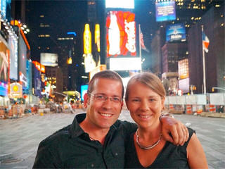 Martin & Yvonne in Times Square, NYC