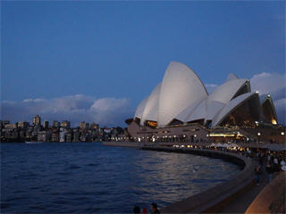 Sydney Opera House lights